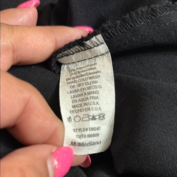 G.L.A.M. Elegant Black and Gray Strapless mini Dressmedium - Picture 6 of 6